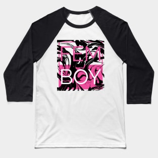 Femboy Vaporwave Marble Baseball T-Shirt